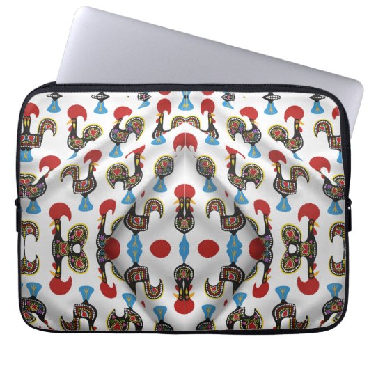 Portugiesische Muster Laptopschutzhülle (Vorderseite)