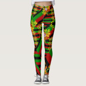 Portugiesische Muster Leggings (Vorderseite)