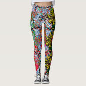 Portugiesische Muster Leggings (Vorderseite)