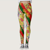 Portugiesische Muster Leggings (Vorderseite)