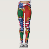 Portugiesische Muster Leggings (Vorderseite)