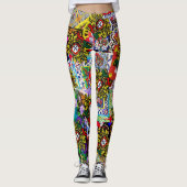 Portugiesische Muster Leggings (Vorderseite)