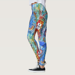 Portugiesische Muster Leggings
