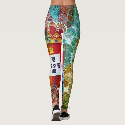 Portugiesische Muster Leggings (Rückseite)