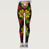 Portugiesische Muster Leggings (Vorderseite)