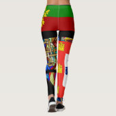 Portugiesische Muster Leggings (Rückseite)