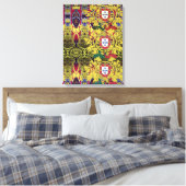 Portugiesische Muster Leinwanddruck (Insitu (Schlafzimmer))