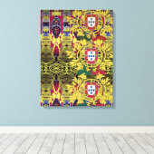 Portugiesische Muster Leinwanddruck (Insitu (Holzboden))