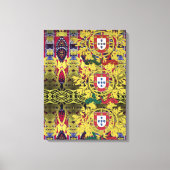 Portugiesische Muster Leinwanddruck (Vorderseite)