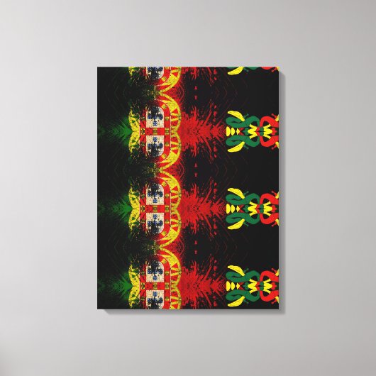 Portugiesische Muster Leinwanddruck (Vorderseite)