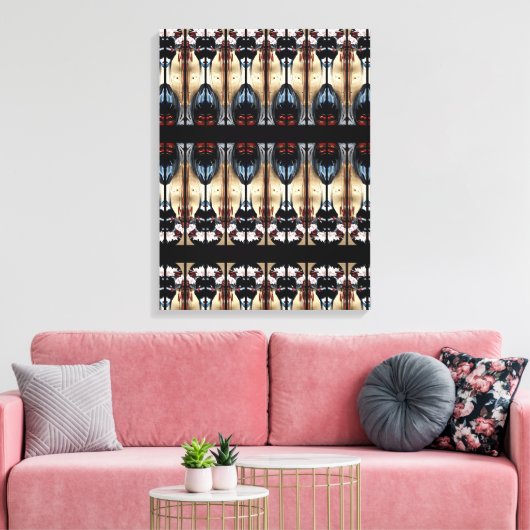 Portugiesische Muster Leinwanddruck (Insitu (Wohnzimmer))