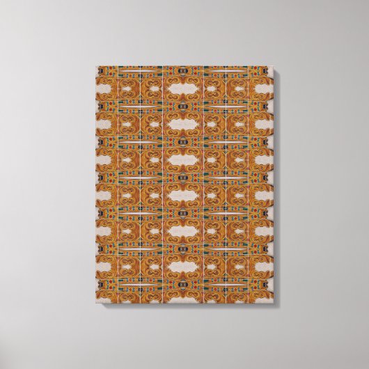 Portugiesische Muster Leinwanddruck (Vorderseite)