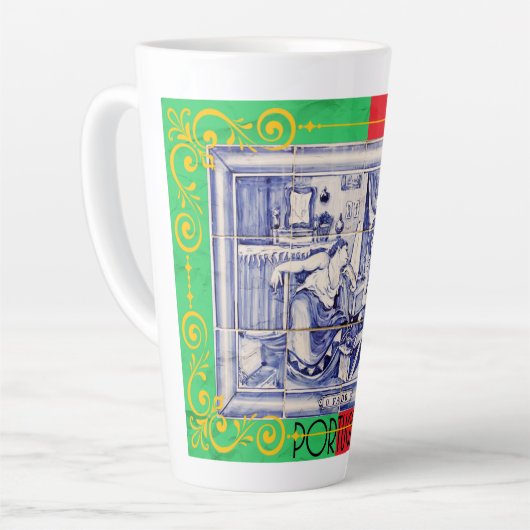 Portugiesische Muster Milchtasse (Linke Ecke)