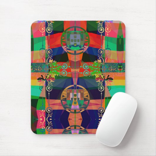 Portugiesische Muster Mousepad (Mit Mouse)