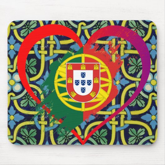 Portugiesische Muster Mousepad (Vorne)