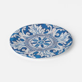 Portugiesische Muster Pappteller (Schrägansicht)