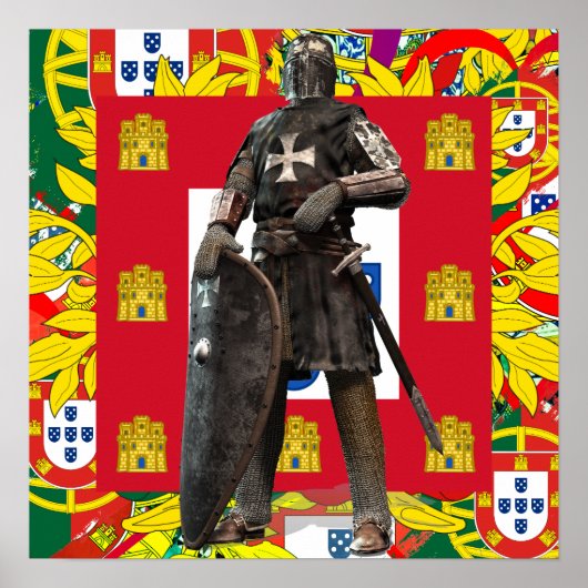 Portugiesische Muster Poster (Vorne)