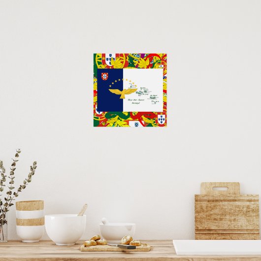 Portugiesische Muster Poster (Küche)