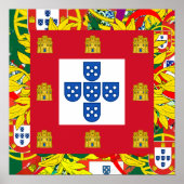 Portugiesische Muster Poster (Vorne)