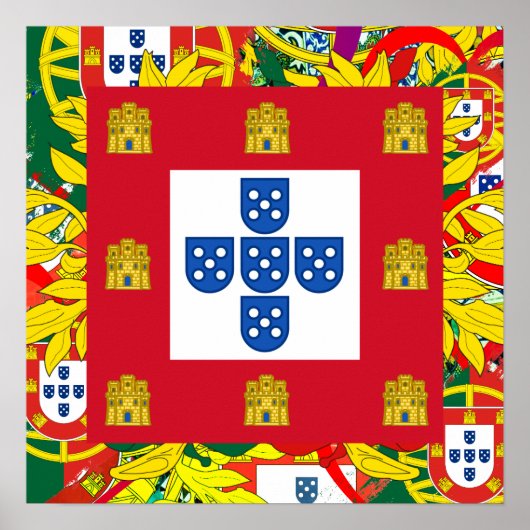 Portugiesische Muster Poster (Vorne)