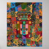 Portugiesische Muster Poster (Vorne)