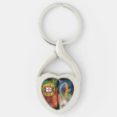 Portugiesische Muster Schlüsselanhänger (Vorderseite)