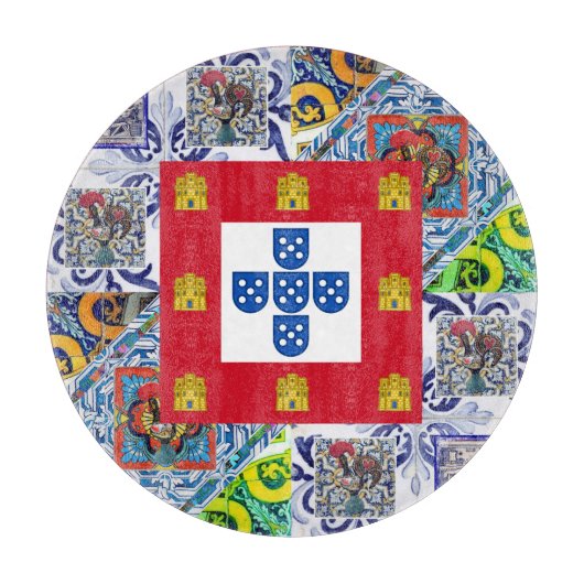 Portugiesische Muster Schneidebrett (Vorderseite)