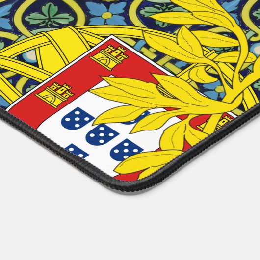 Portugiesische Muster Schreibtischunterlage (Ecke)