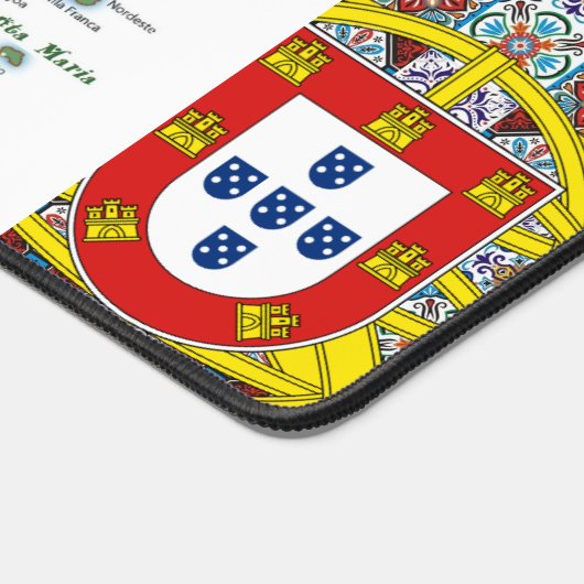 Portugiesische Muster Schreibtischunterlage (Ecke)