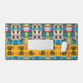 Portugiesische Muster Schreibtischunterlage (Tastatur & Maus)