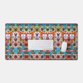 Portugiesische Muster Schreibtischunterlage (Tastatur & Maus)