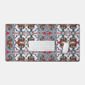 Portugiesische Muster Schreibtischunterlage (Tastatur & Maus)