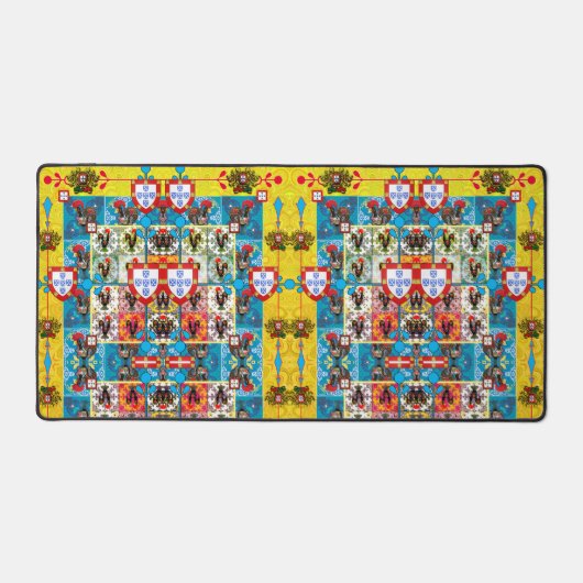 Portugiesische Muster Schreibtischunterlage (Vorderseite)