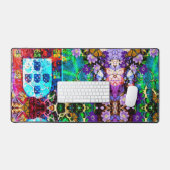 Portugiesische Muster Schreibtischunterlage (Tastatur & Maus)