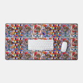 Portugiesische Muster Schreibtischunterlage (Tastatur & Maus)