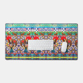 Portugiesische Muster Schreibtischunterlage (Tastatur & Maus)