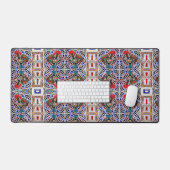 Portugiesische Muster Schreibtischunterlage (Tastatur & Maus)