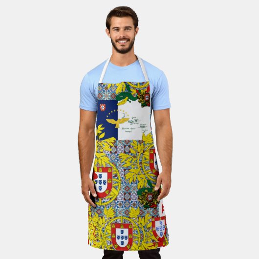 Portugiesische Muster Schürze (Getragen)