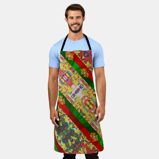 Portugiesische Muster Schürze (Getragen)