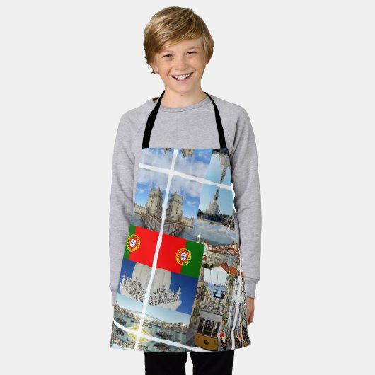 Portugiesische Muster Schürze (Getragen)