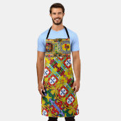 Portugiesische Muster Schürze (Getragen)