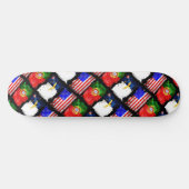 Portugiesische Muster Skateboard (Horizontal)