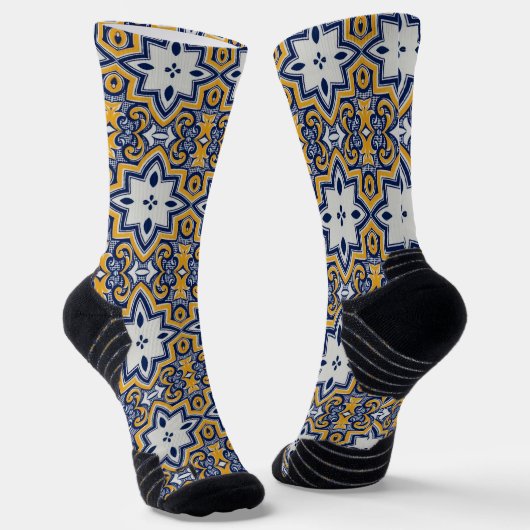 Portugiesische Muster Socken (Gewinkelt)