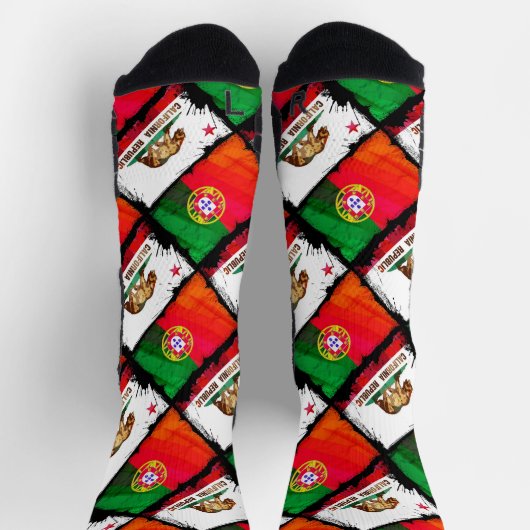 Portugiesische Muster Socken (Oben)