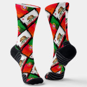 Portugiesische Muster Socken (Gewinkelt)