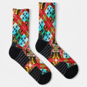 Portugiesische Muster Socken (Rechts)