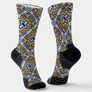 Portugiesische Muster Socken