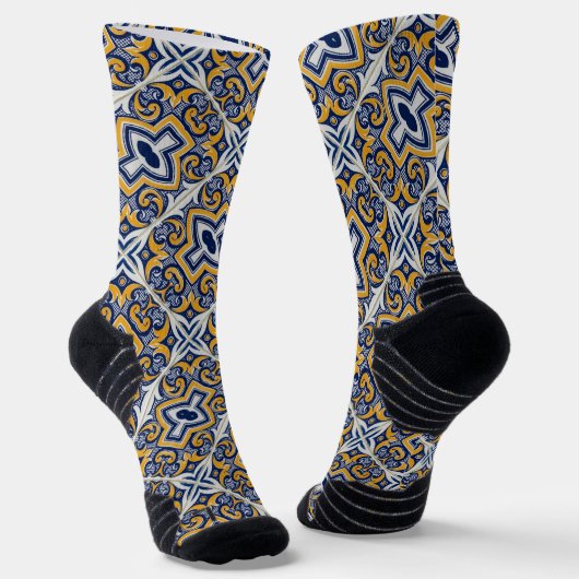 Portugiesische Muster Socken (Gewinkelt)