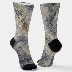 Portugiesische Muster Socken