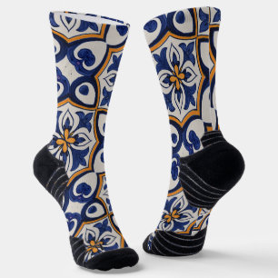 Portugiesische Muster Socken